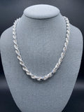 7mm Silver Rope Chain