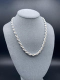 7mm Silver Rope Chain