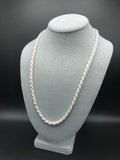 5.6mm Silver Rope Chain Diamond Cut