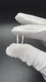 15mm Silver .5ctw VS/VVS Lab Diamond Huggies 1.8g