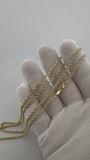 26" 14K Yellow Gold Rope Chain 2.5mm 12.31g
