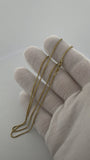 22" 14k Yellow Gold Franco 1mm 3.9g
