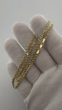 16" 14K Yellow Gold Rope Chain 2.5mm 7.53g