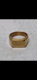 $100 CAD Fee Deposit — Size 8 14k Yellow Gold Square Top Signet Ring