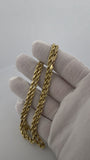 24" 14k Yellow Gold Rope 3.5mm 27.4g
