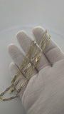 22" 14k Yellow Gold Paperclip 3mm 2.6g