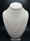22" 10k Yellow Gold Franco 1mm 4.82g