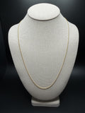 24" 14k Yellow Gold Franco 1mm 4.1g