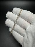 7" 14k Yellow Gold 6.07ctw E-F VS Lab Diamond Tennis Bracelet EGL Certified 3.2mm 6.3g