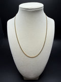 18" 14K Yellow Gold Cuban Chain 2mm 5.45g