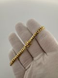 7.5" 10k Yellow Gold Cuban 5mm 14.2g
