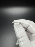 Size 7 14k White Gold 1/2ctw E-F VS/VVS Lab Diamond Half Eternity Band 1.9g