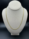 22" 14k Yellow Gold Cuban 3mm 15.4g