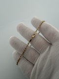 8" 14K Yellow Gold Rope 2.5mm 4.4g