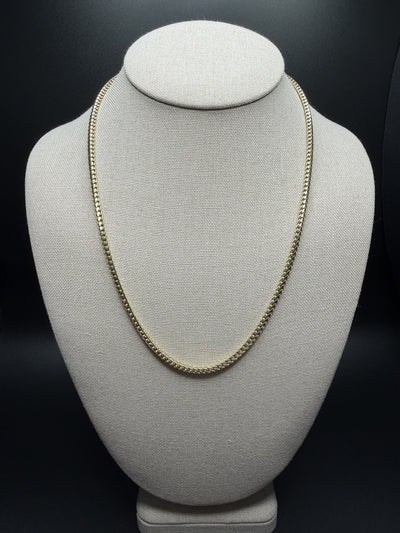 20" 14k Yellow Gold Franco 3mm 28.3g