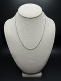 18 inch 2.5mm cable chain in 14K white gold, 2.94g - Ott Family Jewelry