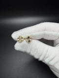 9mm 14K yellow gold clover stud earrings, 1.62g – Ott Family Jewelry (1)