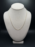 20" 2.5mm 14K yellow gold paperclip chain, 2.6g – Ott Family Jewelry (1)