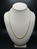 22" 14K Yellow Gold Byzantine 2mm 7.23g