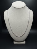 24 inch 2.5mm rope chain in 14K white gold, 11.7g - Ott Family Jewelry