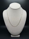 20" 2.5mm 14K yellow gold Figaro chain, 4.3g – Ott Family Jewelry (1)