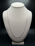 24" 14k White Gold Herme$ 2mm 5.15g