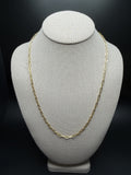 22" 14k Yellow Gold Paperclip 3mm 5.2g