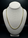 22" 10k Yellow Gold Cuban 5mm 38.4g