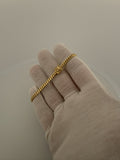 7.25" 4mm solid 10K yellow gold Cuban link bracelet, 8.6g – Ott Family Jewelry (1)