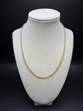 18" 14K Yellow Gold Fancy Cable 3mm 4.9g