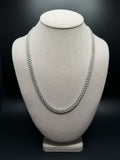 22" Silver 13ctw VS/VVS Lab Diamond Cuban Link 6mm 42.0g