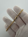8" 14K Yellow Gold Rope 3.5mm 9.4g