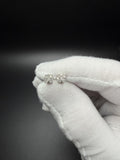 6mm 10k White Gold 1/2ctw Natural Diamond Cluster Studs 0.95g