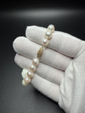 7.25" 8mm freshwater pearl strand bracelet, 10K yellow gold clasp, 14.41g – Ott Family Jewelry (1)
