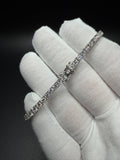 7" Silver 8ctw VS/VVS Lab Diamond Tennis Bracelet 4mm 11.8g