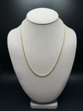 20 inch 3mm cable chain in 14K yellow gold, 5.3g - Ott Family Jewelry
