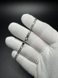 7.5" 14K White Gold Figaro 3mm 2.62g