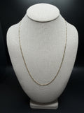 22" 14K Yellow Gold Figaro 2mm 3.93g