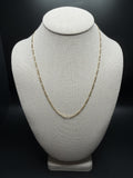 20 inch 2.5mm Figaro chain in 14K yellow gold, 2.4g - Ott Family Jewelry