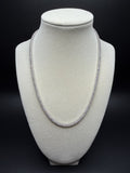 18" Silver 11ctw VS/VVS Lab Diamond Tennis Chain 3mm 21.1g