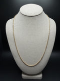 24" 14k Yellow Gold Rope 2.5mm 4.2g