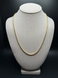 22" 14K Yellow Gold Franco 3mm 29.15g