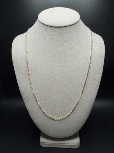 24 inch 2.5mm heavy fancy anchor chain in 14K yellow gold, 5.9g - Ott Family Jewelry