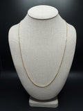24 inch 2.5mm heavy fancy anchor chain in 14K yellow gold, 5.9g - Ott Family Jewelry