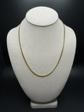 20" 14k Yellow Gold Cuban 3mm 15.53g