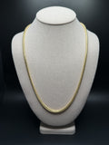 24" 14K Yellow Gold Franco 4mm 54.3g
