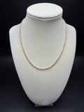 16" 14k Yellow Gold Rope 2.5mm 7.6g