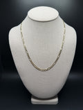 20" 14K Yellow Gold Figaro 4mm 10.81g