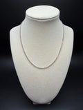 16" 14K White Gold Herme$ Chain 2mm 4.84g