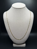 26 inch 2.7mm Figaro chain in 14K yellow gold, 6.0g - Ott Family Jewelry